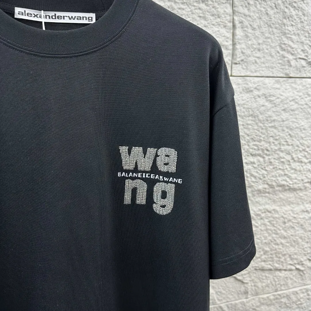 * *alexander 2026 New Arrival wang + T Same Style ：Black White Size： S （90-130 ） M （120-150 ） L （140-165 ） XL （160-180 ） XXL （180 ）